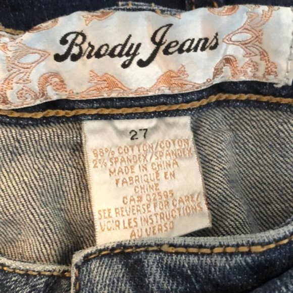 VINTAGE BRODY FLARE BOOT JEANS 27x31 BRODY QUALITY ๐ - Picture 2 of 13